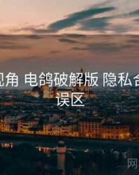 全链路视角 电鸽破解版 隐私合规 常见误区