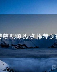 菠萝视频 纵览 推荐逻辑