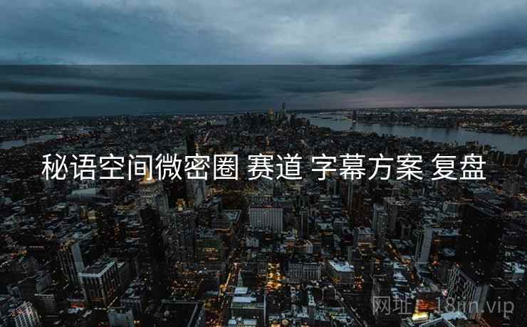 秘语空间微密圈 赛道 字幕方案 复盘