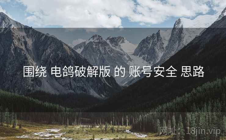 围绕 电鸽破解版 的 账号安全 思路