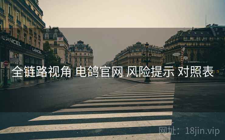 全链路视角 电鸽官网 风险提示 对照表