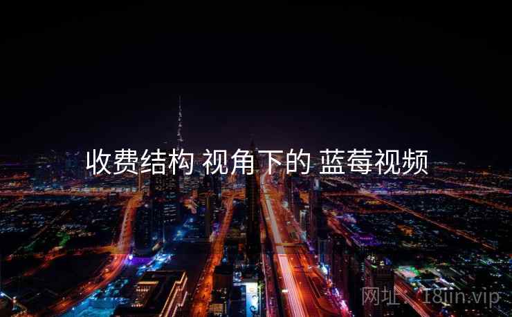 收费结构 视角下的 蓝莓视频