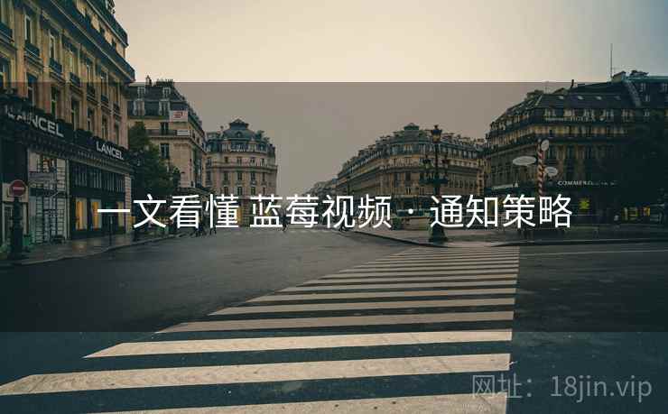 一文看懂 蓝莓视频 · 通知策略