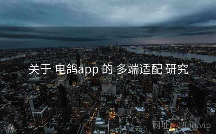 关于 电鸽app 的 多端适配 研究