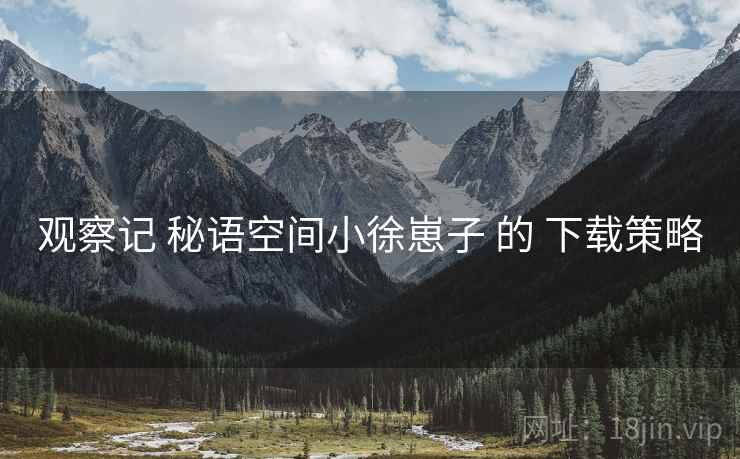 观察记 秘语空间小徐崽子 的 下载策略