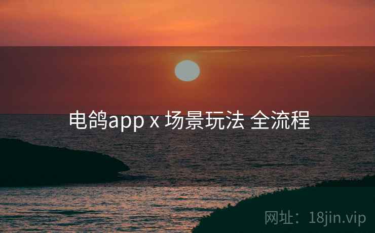 电鸽app x 场景玩法 全流程