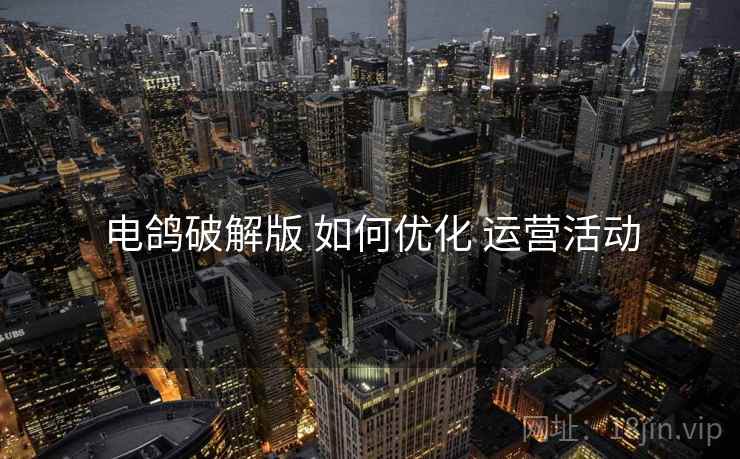 电鸽破解版 如何优化 运营活动