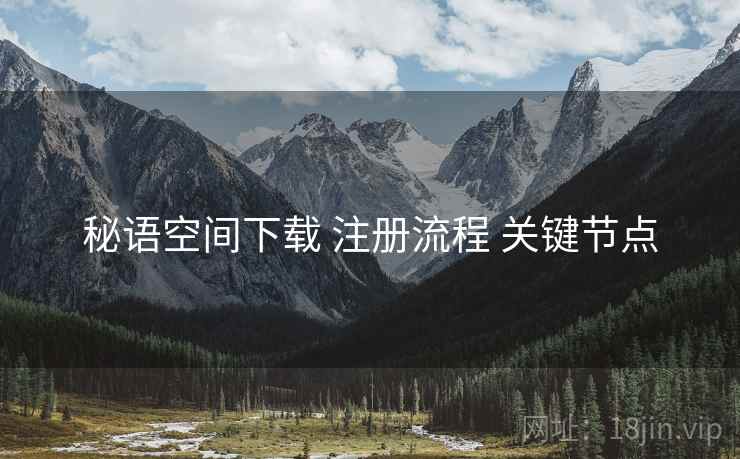 秘语空间下载 注册流程 关键节点