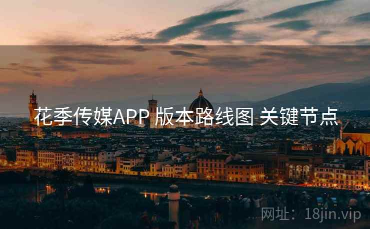 花季传媒APP 版本路线图 关键节点