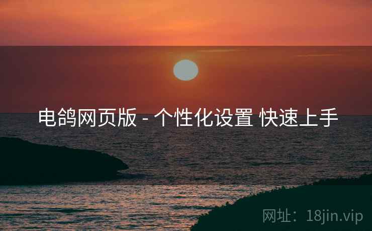 电鸽网页版 - 个性化设置 快速上手